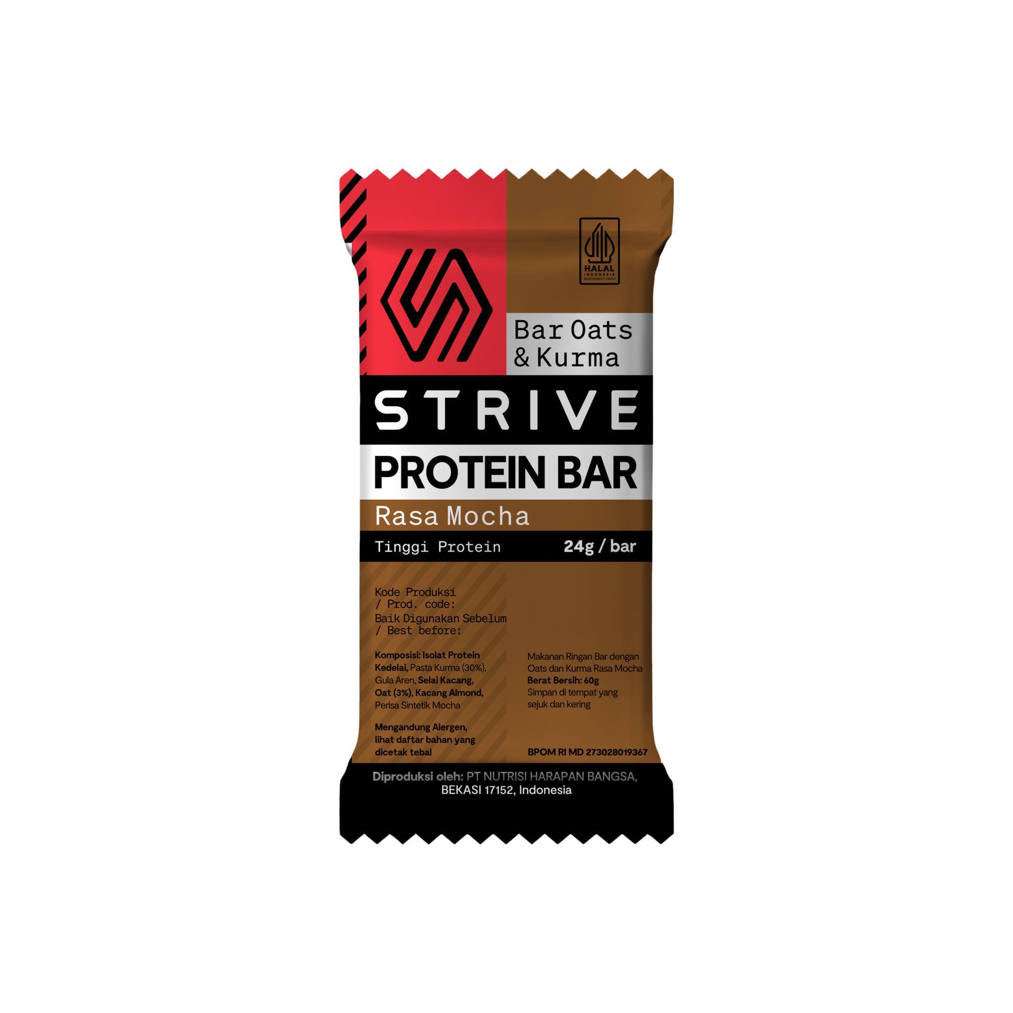 STRIVE BAR PRO (Makanan Protein Pengganjal Perut, Mengenyangkan)
