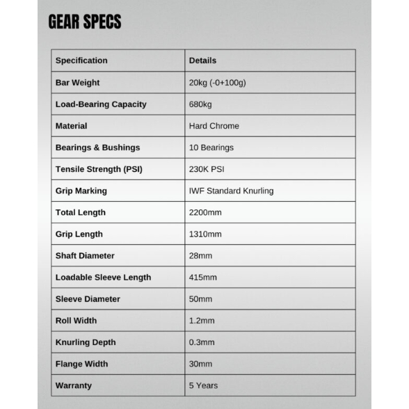 Barbell Luxiaojun Weighlifting Training Bar IWF Standard and IWF Approve