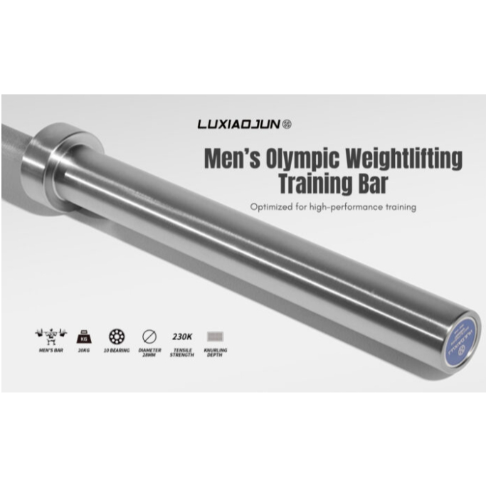 Barbell Luxiaojun Weighlifting Training Bar IWF Standard and IWF Approve