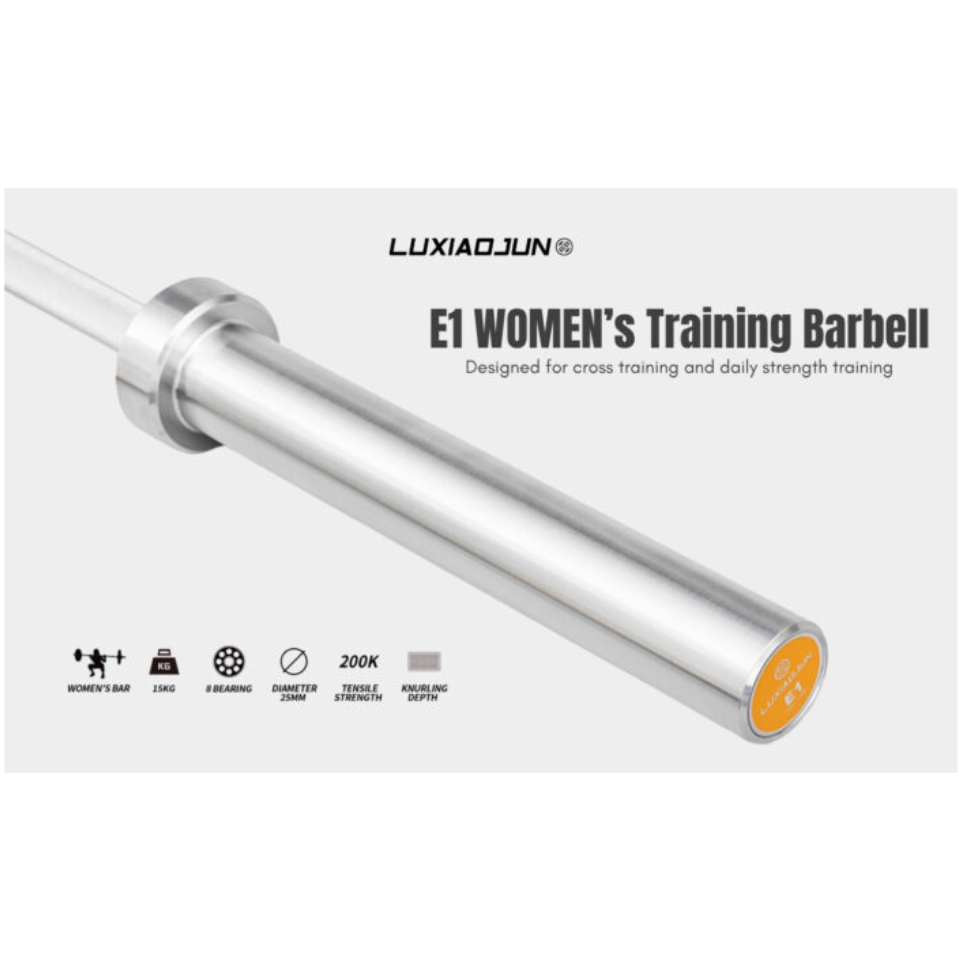 Barbell Luxiaojun E1 Training Bar untuk weighlifting dan powerlifting